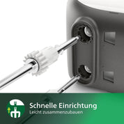 Philips Domestic Appliances HR3741/00 Handmixer, 450 W, 5 Geschwindigkeiten plus Turbo ,‎21.41 x 20.8 x 11.4 cm, weiß/schwarz