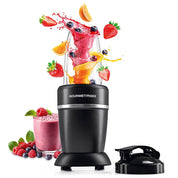 GOURMETmaxx Mixer & Smoothie Maker 4-tlg. | Standmixer elektrisch für den Vitaminkick to go | Nutrition Mixer mit auslaufsicherem Deckel | Blender, Food Processor für Shakes & Co.
