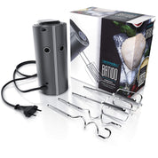 Arendo - Elektrischer Handmixer – Handrührer - Mixer Handrührgerät – Hakenentriegelung – Rührgerät mit Turbotaste - Küchenmixer 5 Geschwindigkeiten - Rührmixer Edelstahl